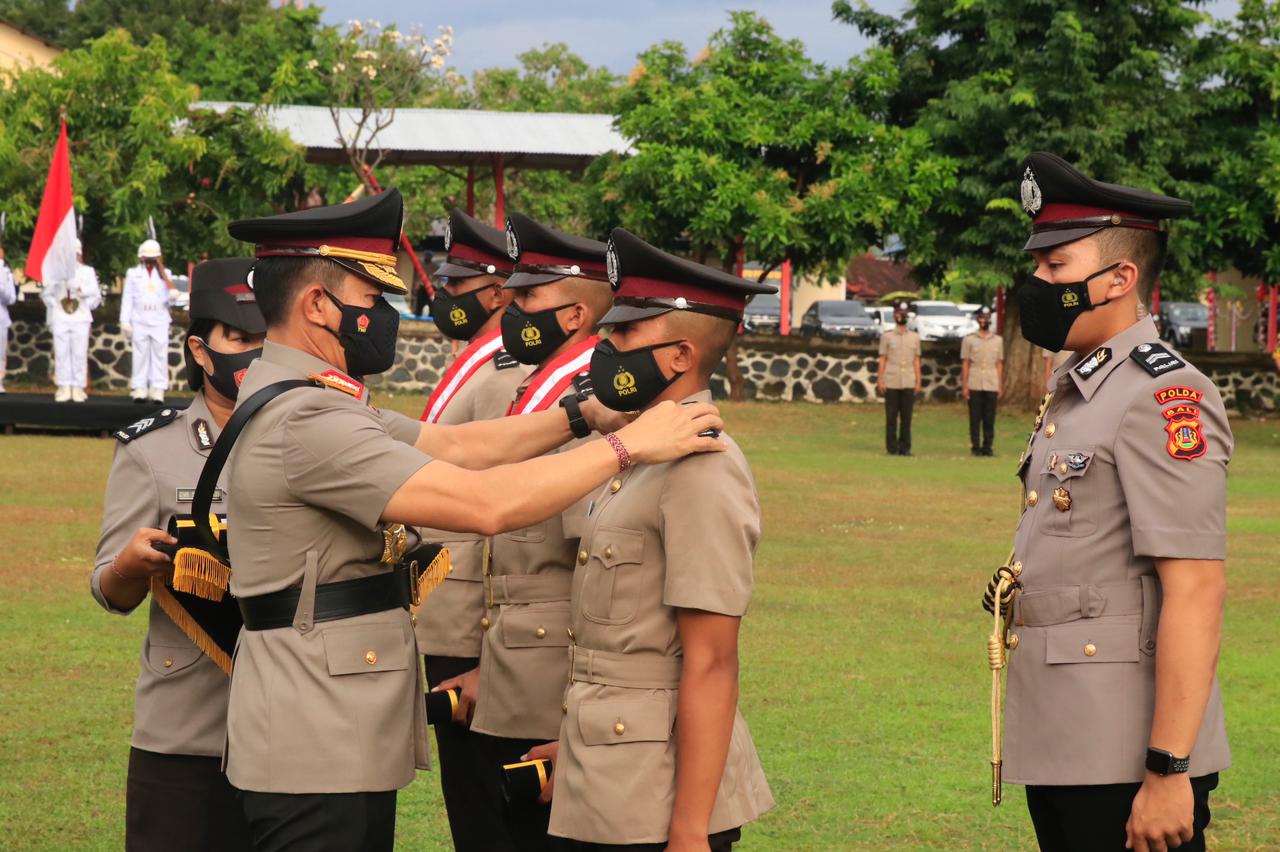 Kapolda Bali Lantik 277 Siswa Bintara Polri Baru.