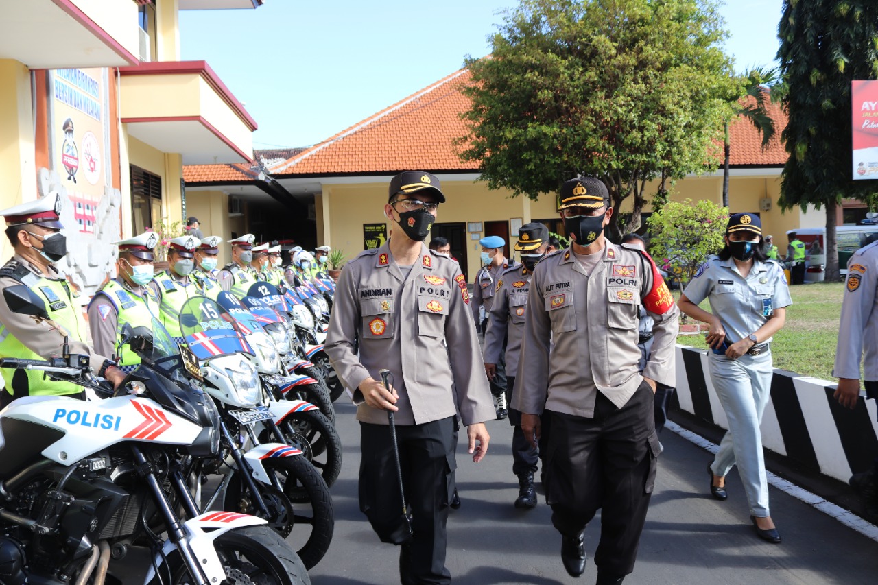 Melalui Operasi Patuh Agung – 2021 tingkatkan Disiplin Prokes Covid – 19 Dan Wujudkan Kamseltibcar Lantas.