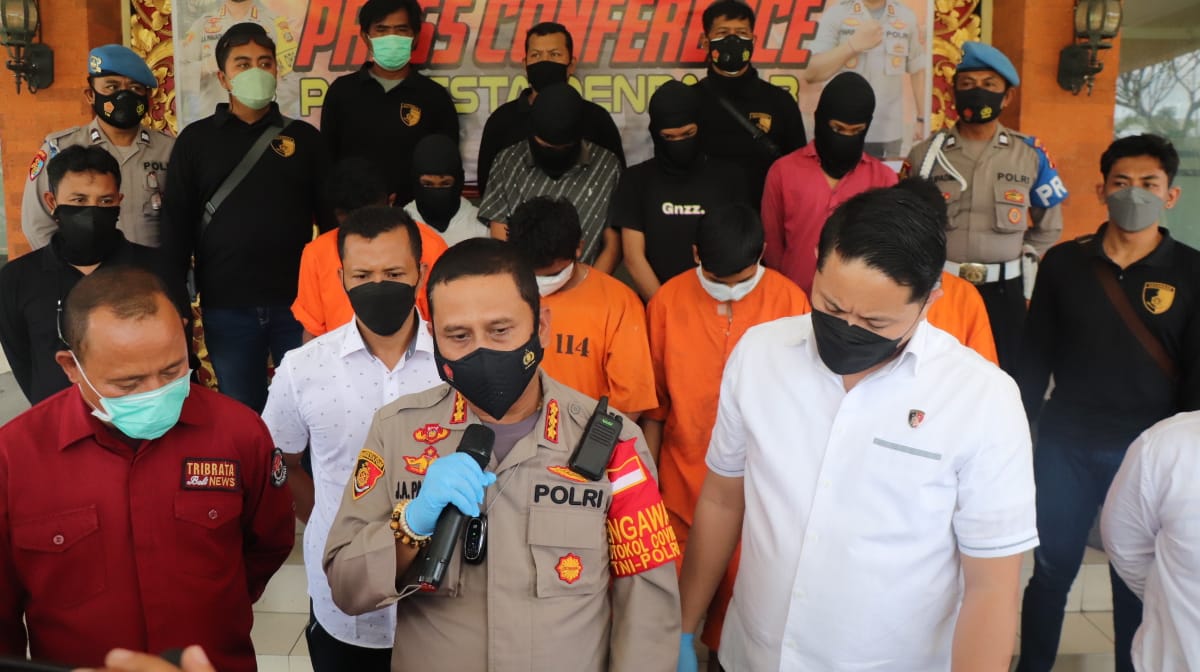 Enam Pelaku Curas Dibawah Umur, Diamankan Sat Reskrim Polresta Denpasar.