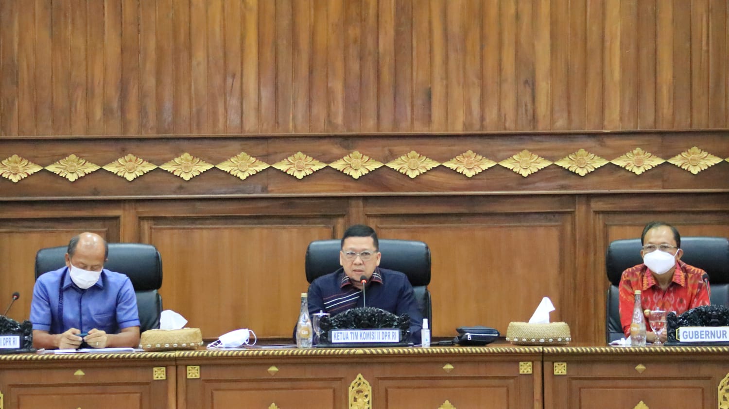 Terima Kunker Komisi II DPR RI, Gubernur Berharap RUU Provinsi Bali Secepatnya Dibahas.
