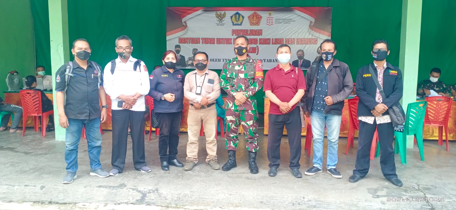 Kodim 1619/Tabanan Melanjutkan Menyalurkan  Bantuan Tunai Bersamaan di Terima Audensi DPD PJID Bali