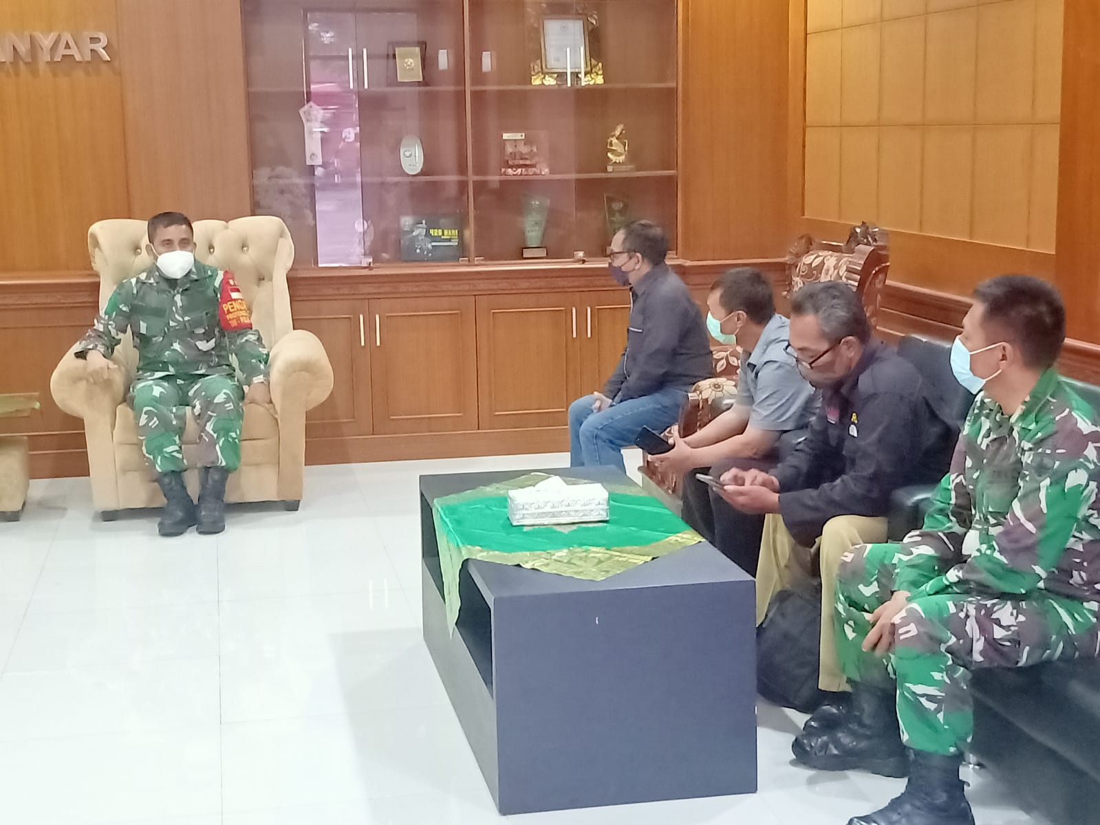 Dandim 1616/Gianyar Menerina Audensi Pengurus PJID Provinsi Bali.