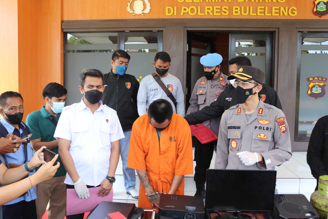Satreskrim Polres Buleleng Berhasil Meringkus Residivis Pencurian Rumah Kost.