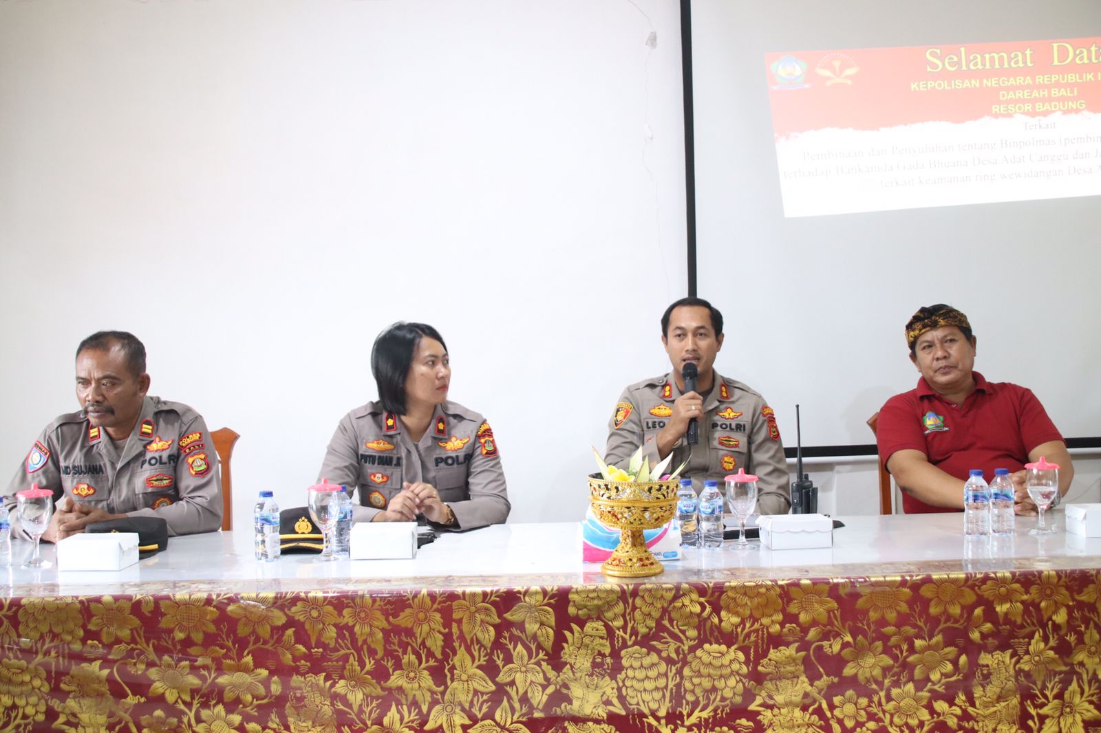 Tingkatkan Pelayanan, Kapolres Badung Sosialisasi “Mesadu Pak Kapolres”.