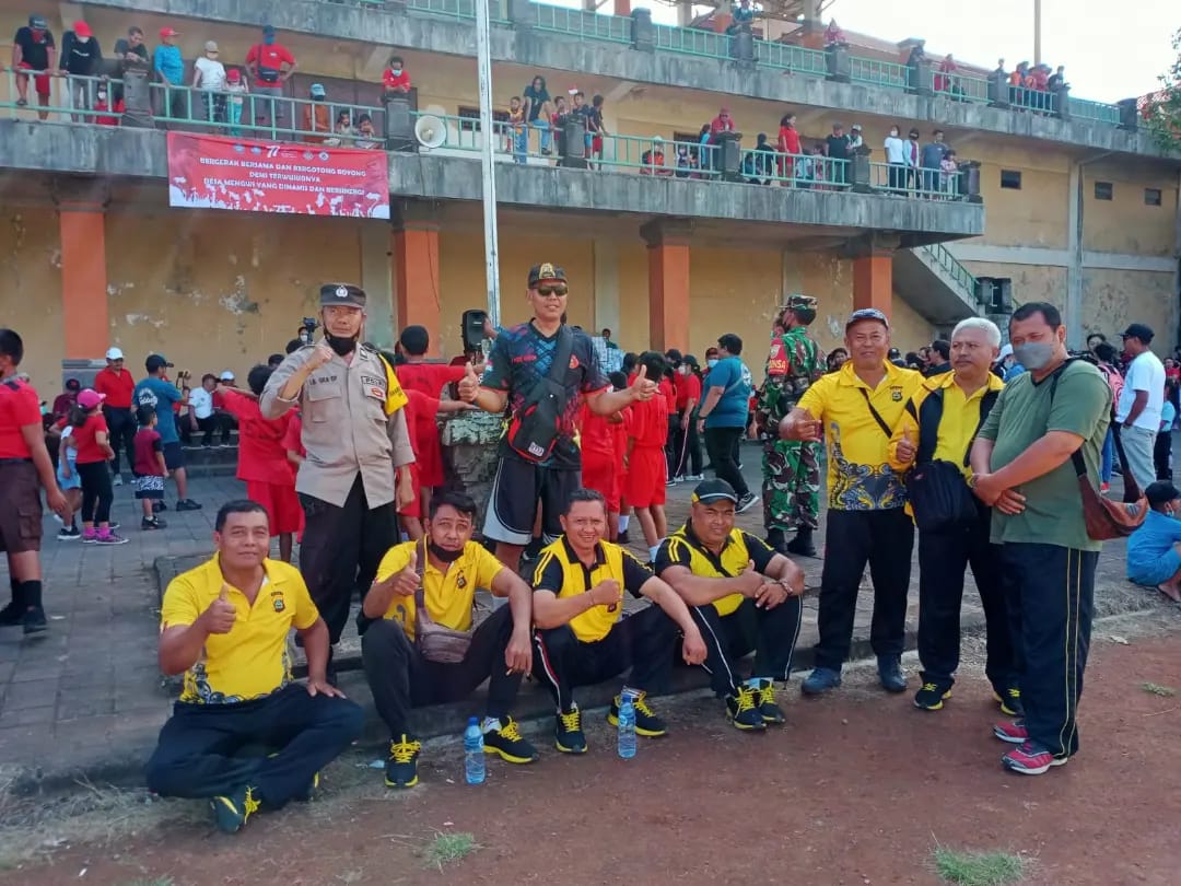 Polsek Mengwi Meriahkan Perayaan HUT RI ke 77 Yang Diselenggarakan Oleh Pemerintahan Desa Mengwi.