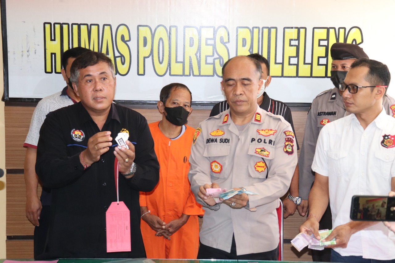 Polsek Sawan Berhasil Mengamankan Penyelenggara Beserta 5 Pemain Judi Ceki.