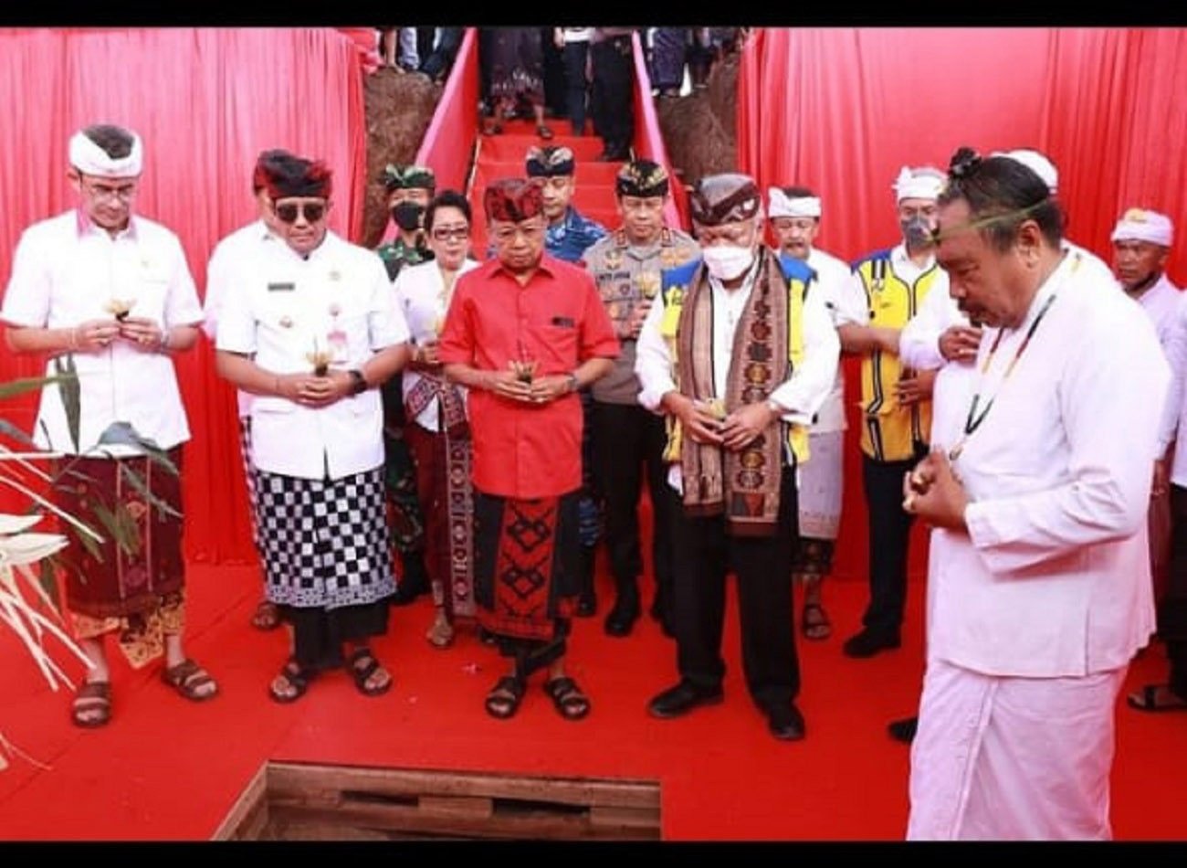 Peletakan Batupertama Tol Gilimanuk – Mengwi, Menteri PUPR targetkan Rampung 2025.