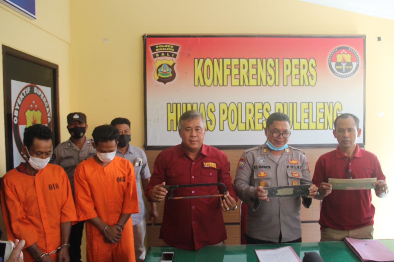 Akibat terhimpit Ekonomi, Tiga Kawanan Pencuri Seperangkat Gong di Ringkus Polisi.