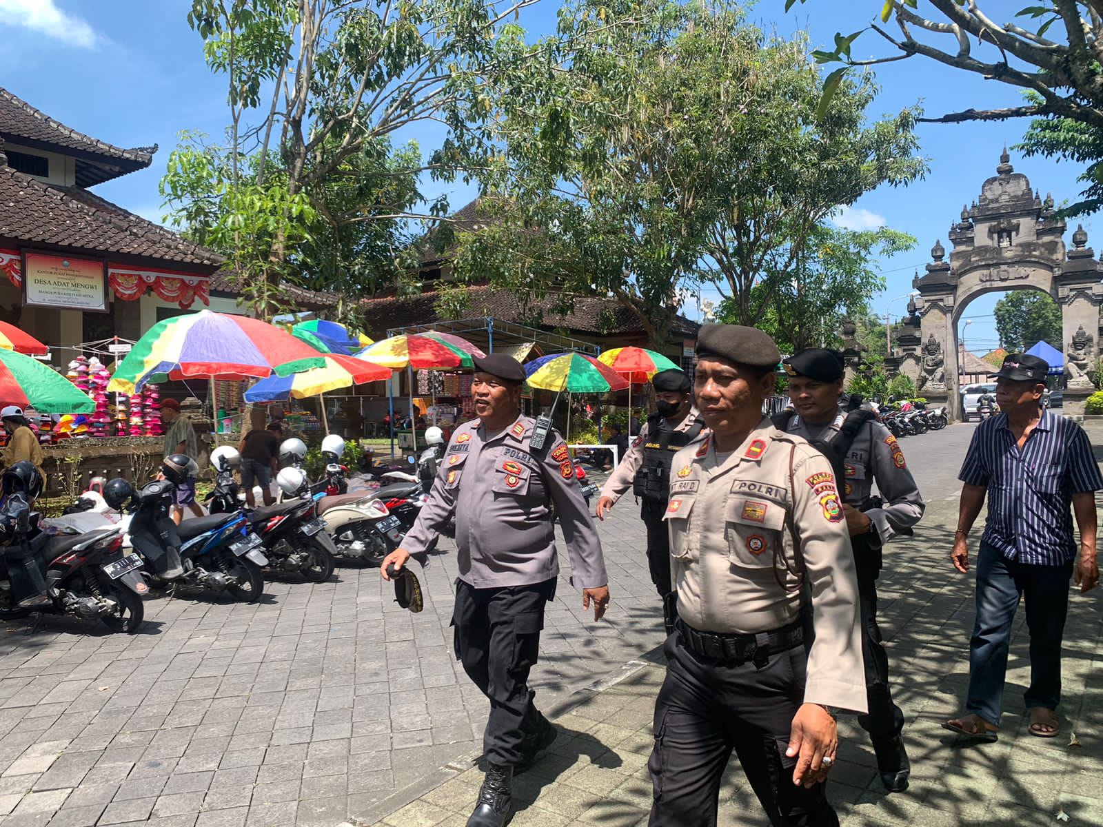 Ciptakan Perayaan Ngembak Geni Yang Nyaman, Kasat Samapta Polres Badung Gelar Patroli.