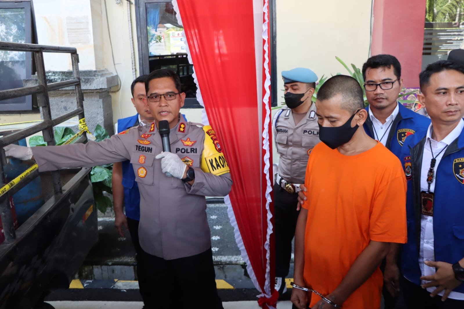 Satreskrim Polres Badung, Berhasil Menangkap Pelaku  Pengoplos Gas LPG 12 Kg.