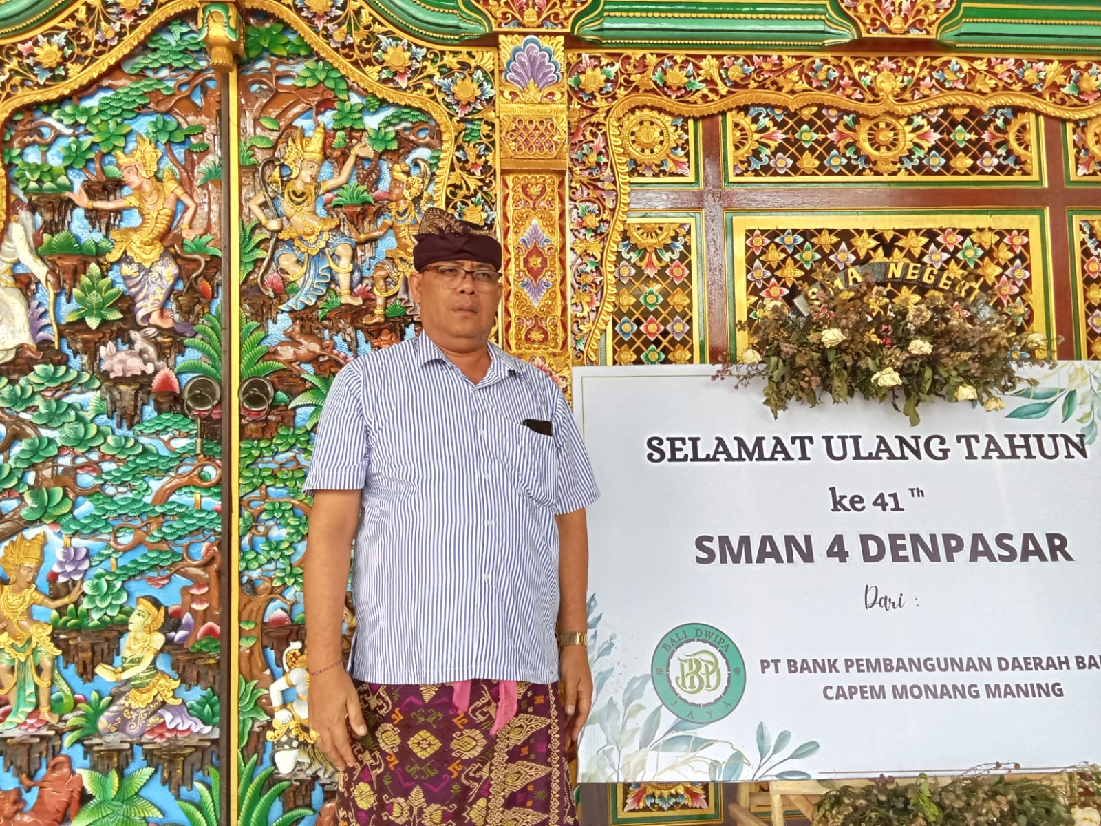 Perayaan Hari Ulang Tahun SMA Negeri 4 Denpasar ke 41 Tahun ini Mengusung Tema,”  Nawasena Agriya Baswara “.