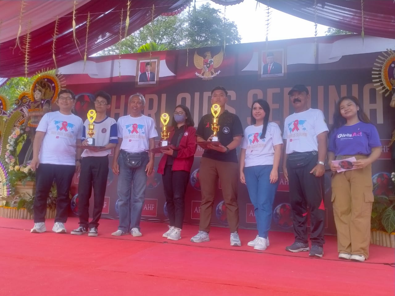 Pada Peringatan Hari Aids Sedunia, KSPAN SMK Negeri 3 Denpasar Meraih Juara I  Dalam Lomba Yel Yel Tingkat SMK/SMA Provinsi Bali.