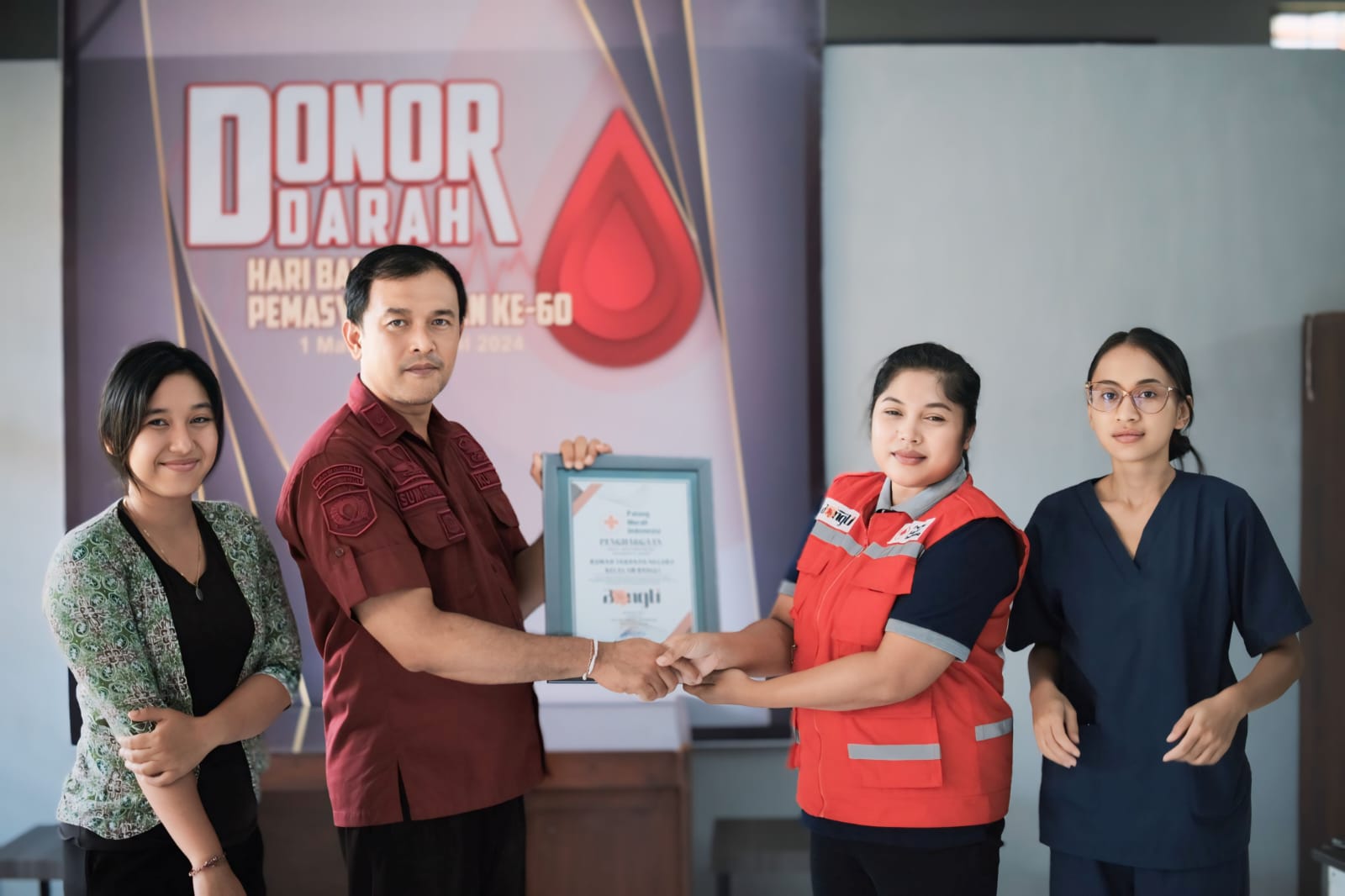 Menjelang HUT Hari Bakti Pemasyarakatan ke 60 Rutan Bangli Menggelar Donor Darah.