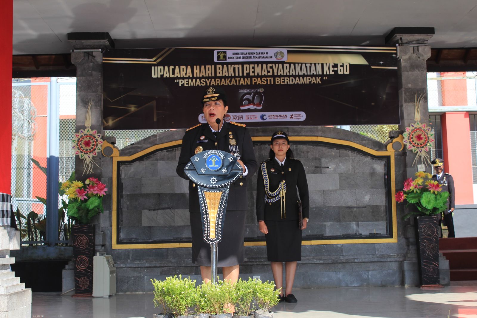 PEMASYARAKATAN PASTI BERDAMPAK,  RUTAN BANGLI IKUTI UPACARA PUNCAK PERINGATAN HARI BAKTI PEMASYARAKATAN.