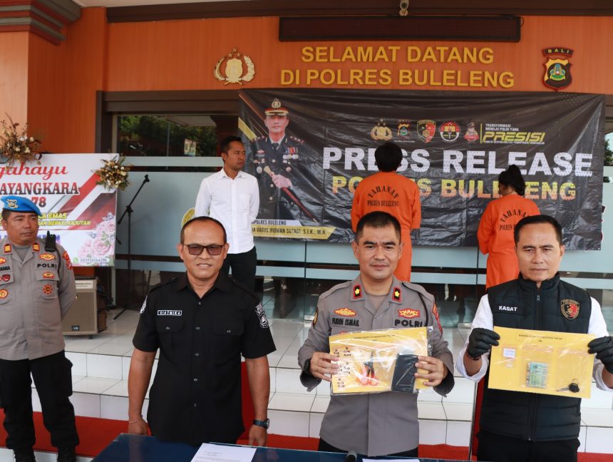Sat Resnarkoba Polres Buleleng Ungkap Kasus Tindak Pidana Narkoba.