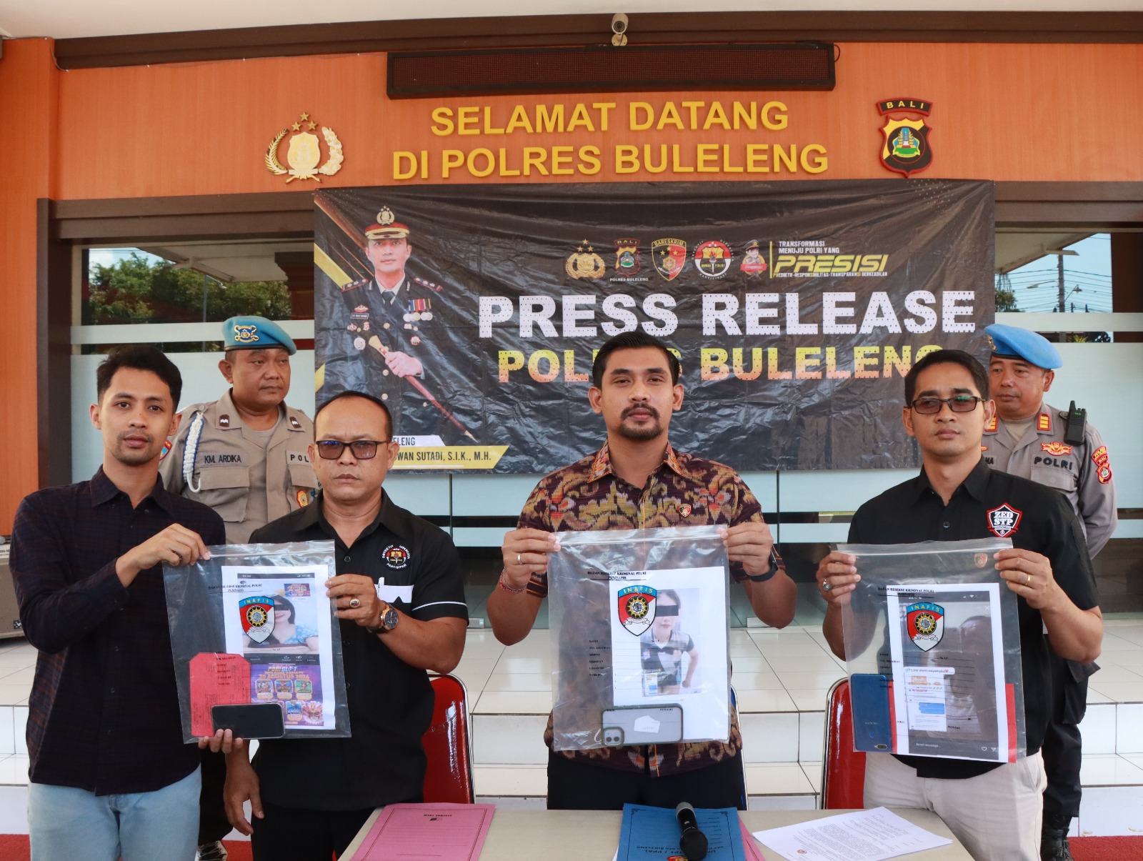 Timsus Goak Poleng Polres Buleleng Berhasil Ungkap Kasus Promosi Judi Online Melalui Media Sosial.