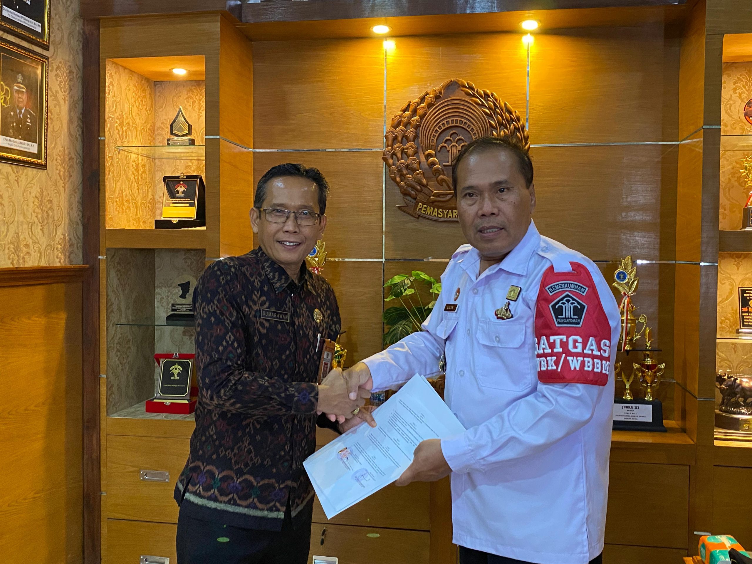 Mantapkan Pembinaan Kerohanian, Rutan Kelas IIB Negara Perbaharui Perjanjian Mantapkan Kerja Sama Dengan Kemenag Kabupaten Jembrana.