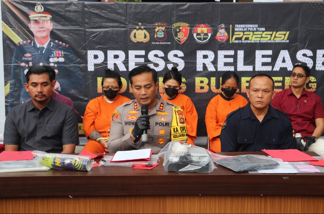 Polres Buleleng Amankan Tiga Pelaku Wanita Terkait Penemuan Mayat Mr.X di Hutan Lindung Desa Pancasari.