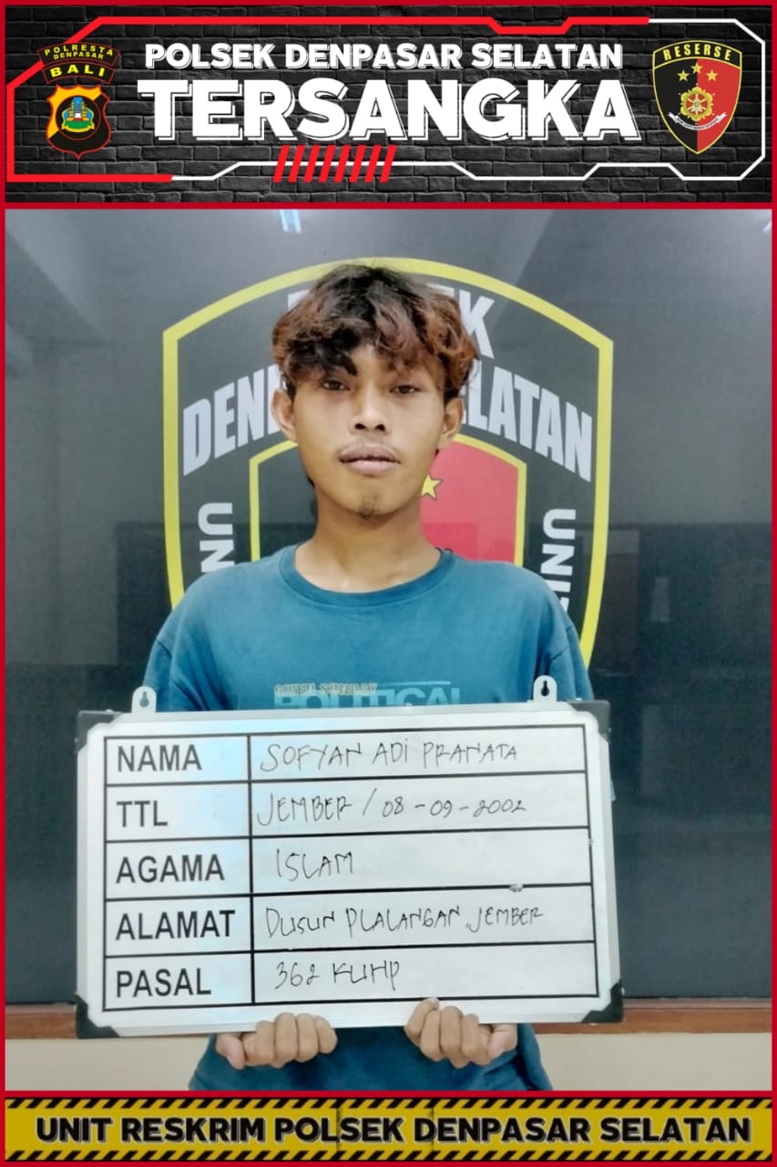 Polsek Denpasar Selatan Tangkap Pelaku Curanmor di Sidakarya.