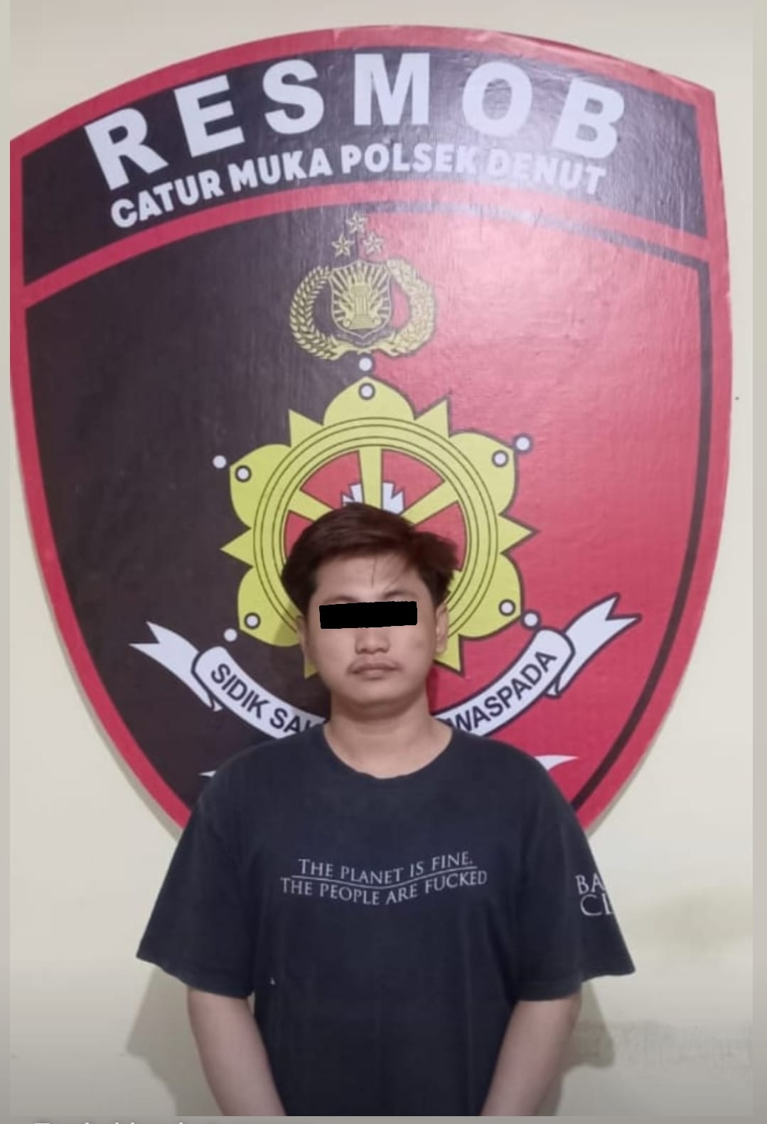 Polsek Denpasar Utara Amankan Pelaku Penganiayaan Dengan Pisau Dapur.