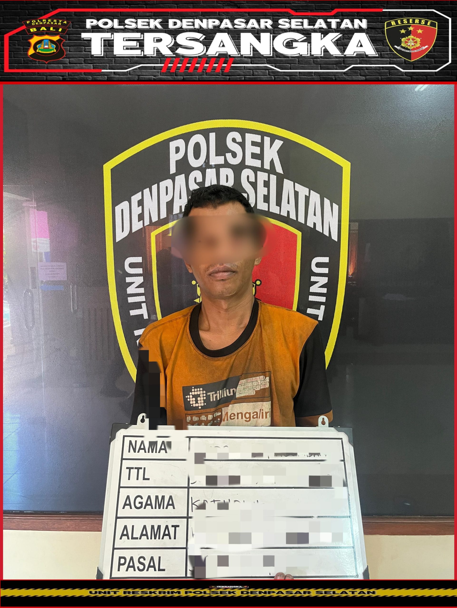 Residivis Pencurian Dibekuk Unit Reskrim Polsek Denpasar Selatan, Gasak Uang dan Rokok dari Warung di Renon.