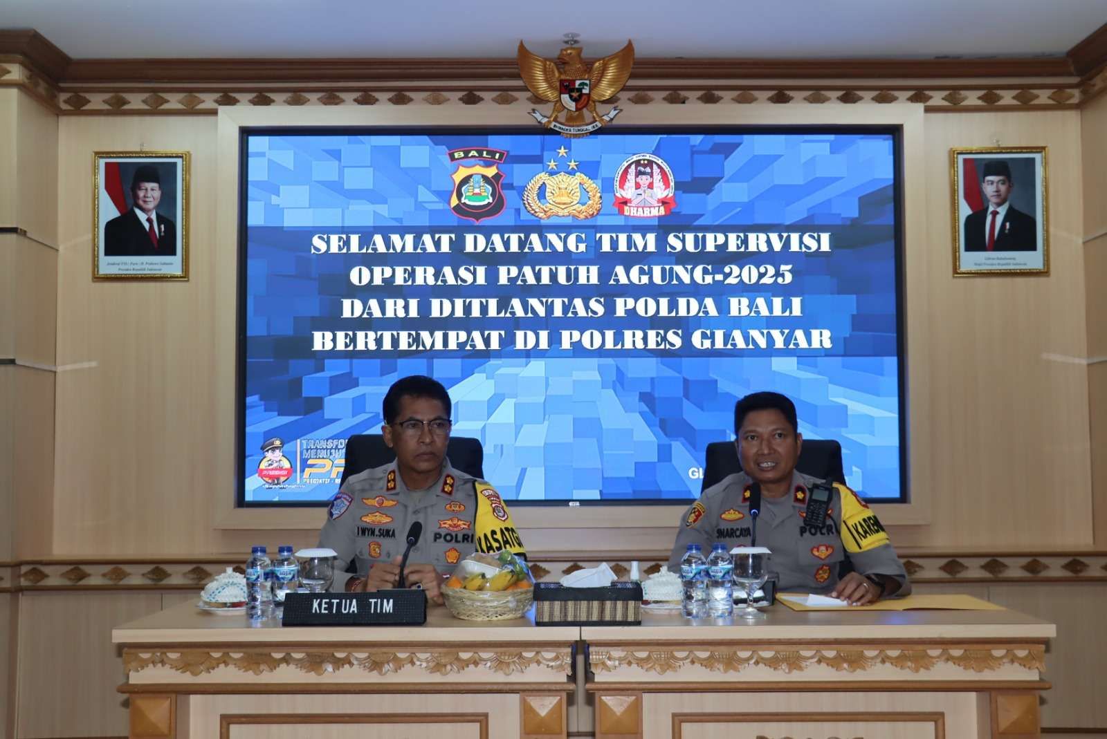 Polres Gianyar Terima Supervisi Ops Patuh Agung 2025.