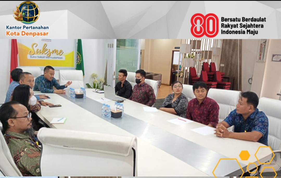 Kantah Kota Denpasar Gelar Rapat Pembaruan Aplikasi Peminjaman Arsip.