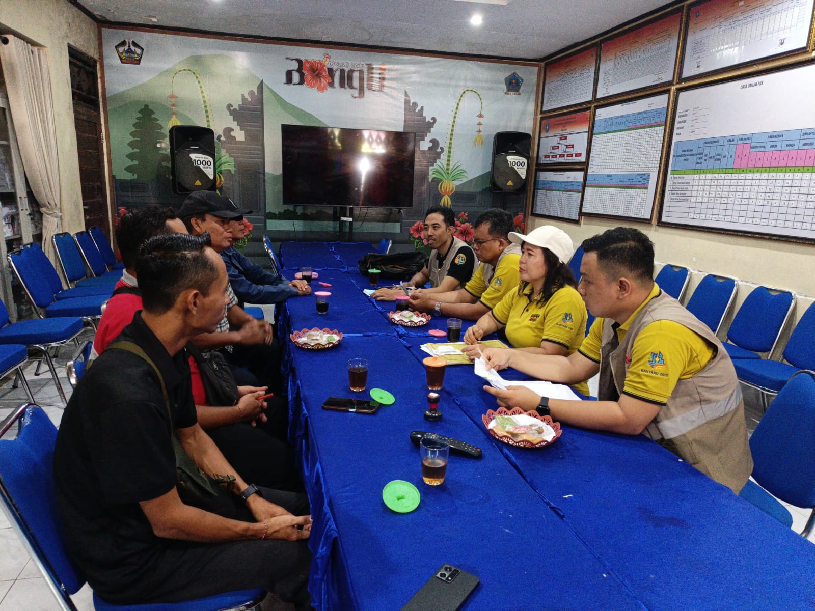 Bertempat di Desa Abuan, Panitia A Kantah Bangli Melaksanakan Sidang Terkait Pemeriksaan dan Pembahasan Permohonan Hak atas Tanah Masyarakat.