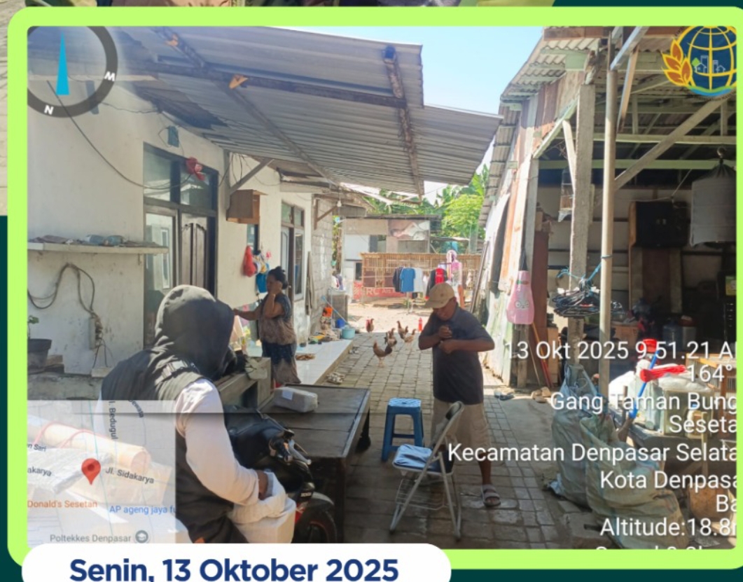 Pertanahan Kota Denpasar Melaksanakan Kegiatan Peninjauan Lapangan di Tiga Lokasi.