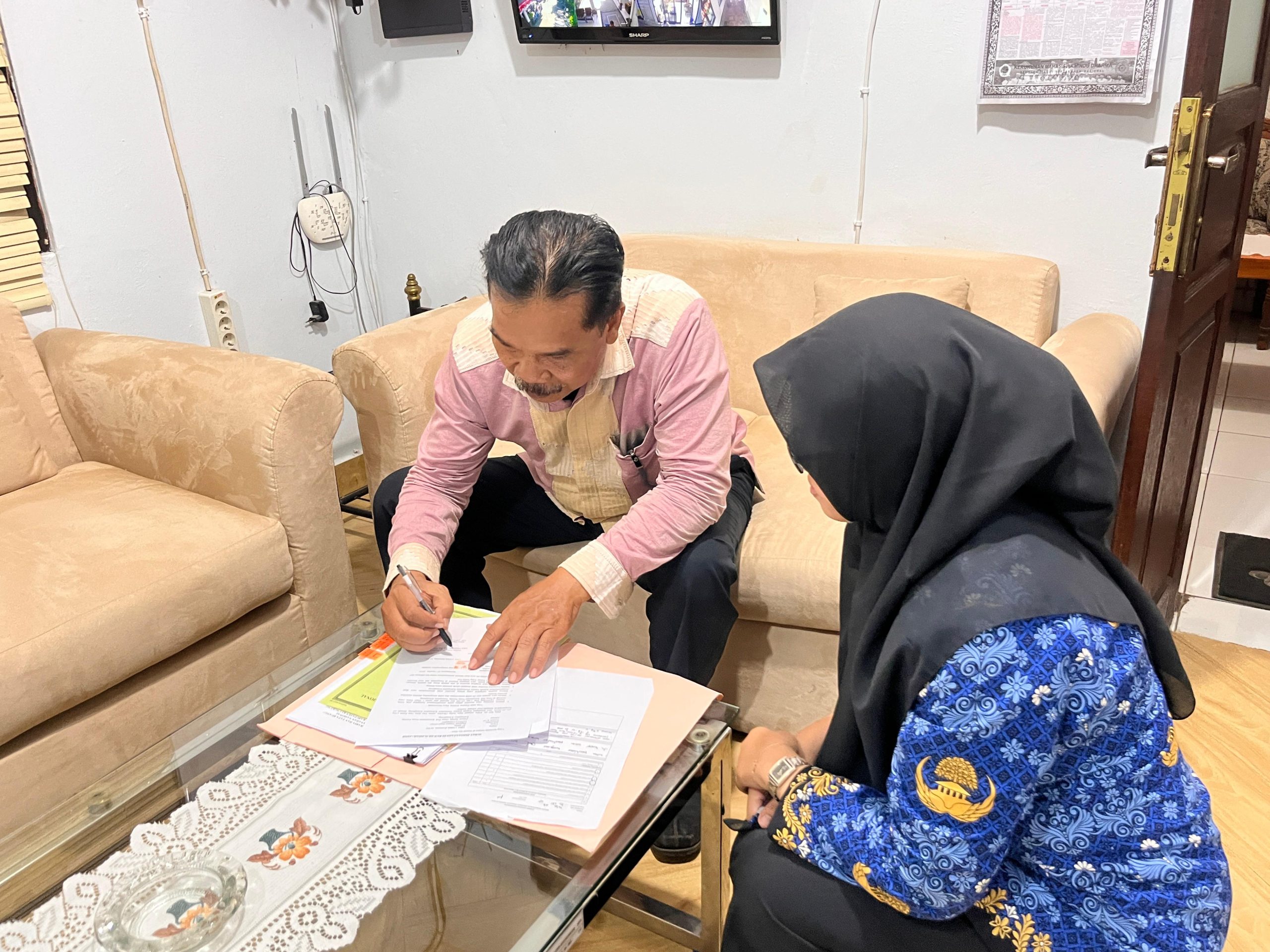 Kantah Klungkung Gelar Pengambilan Sumpah Permohonan Sertipikat Hilang Yang Terletak di Desa Ped.