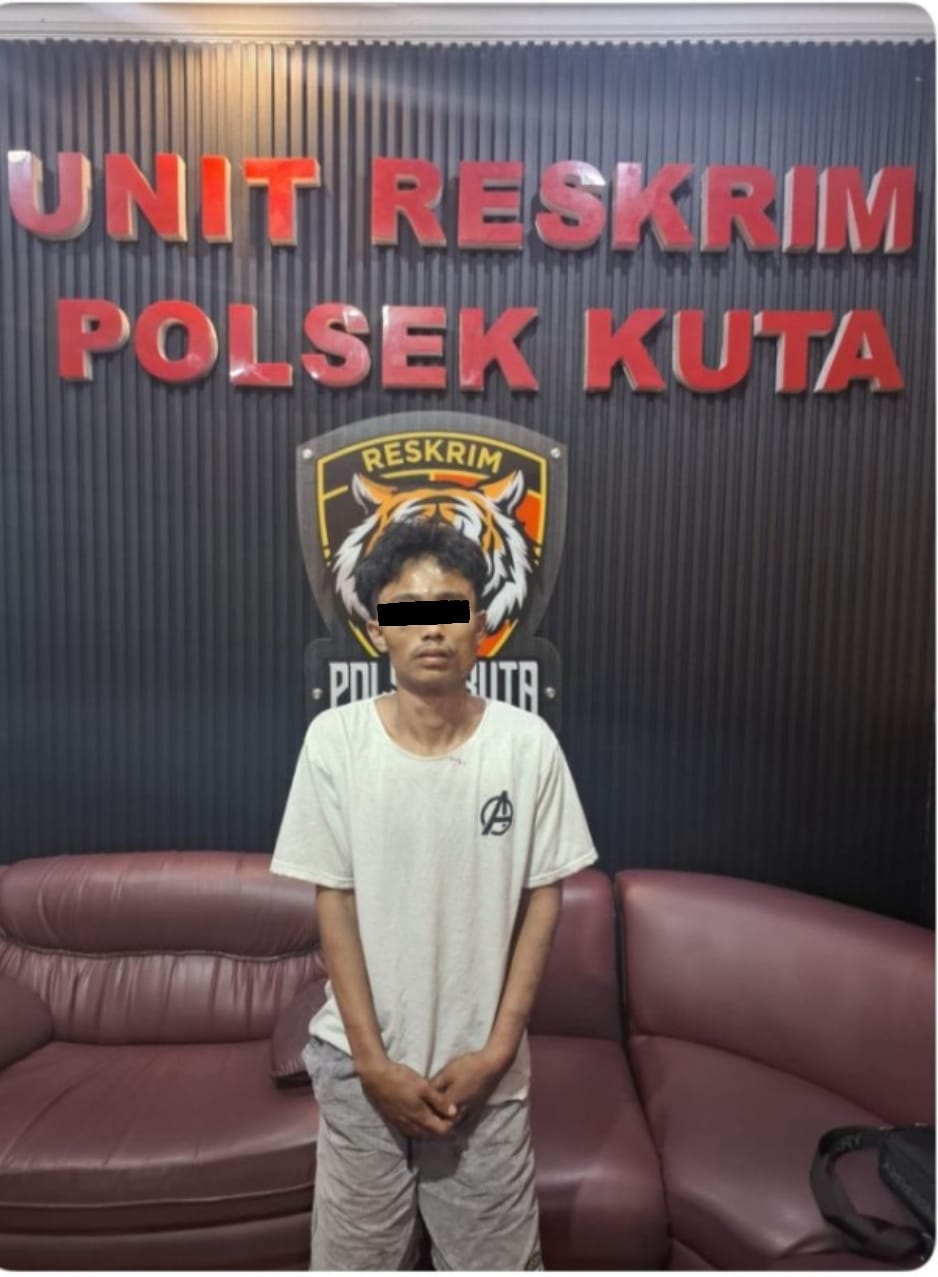 POLSEK KUTA UNGKAP KASUS PENCURIAN SEPEDA MOTOR DI PANTAI KELAN.