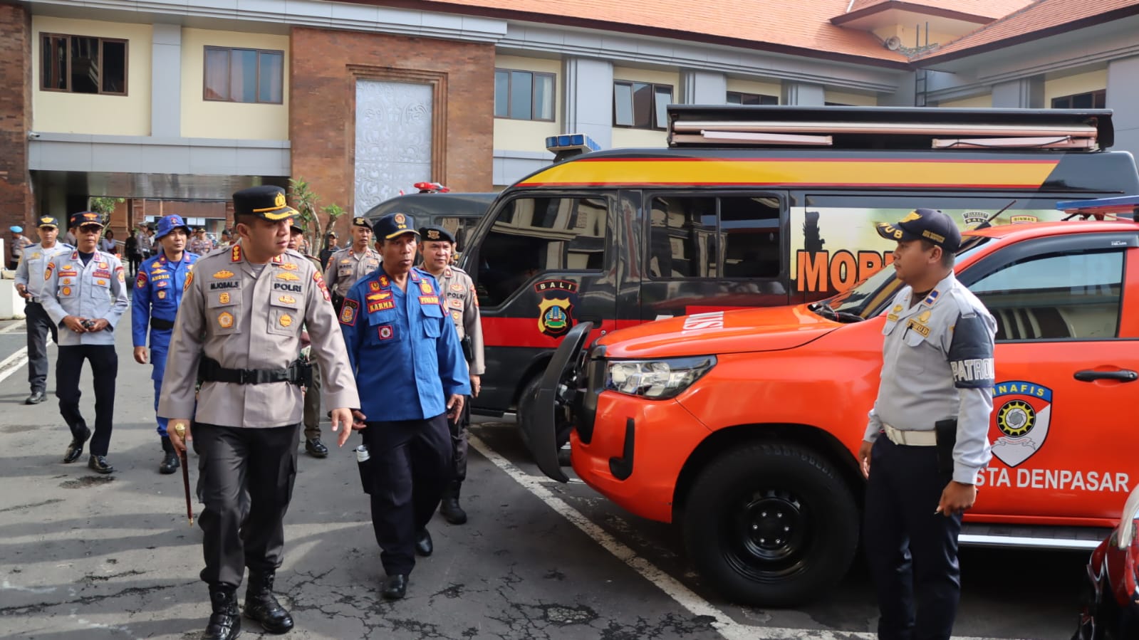 Polresta Denpasar Gelar Apel Kesiapan Tanggap Darurat Bencana Tahun 2025.