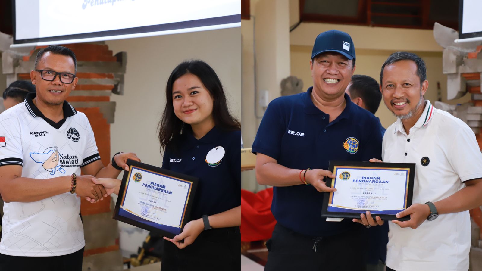 Kantor Pertanahan Kabupaten Tabanan Raih Juara 1 Solo Song, Juara 2 Tenis Lapangan dan Juara 3 Catur Pada Kegiatan HATARU 2025 Yang di Gelar Kanwil BPN Provinsi Bali.