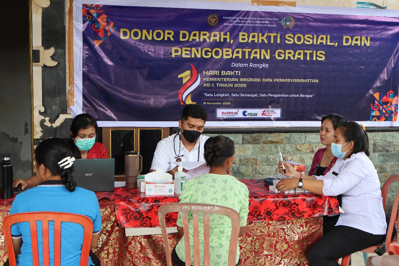HARI BAKTI IMIPAS KE-1, RUTAN NEGARA TEBAR SEMANGAT PENGABDIAN LEWAT KEGIATAN SOSIAL