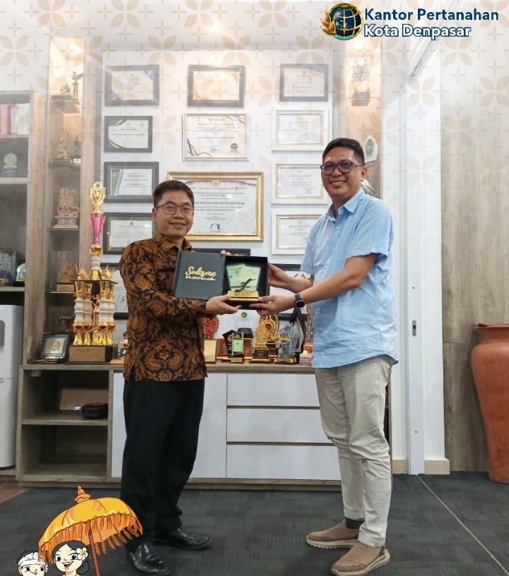 Kantor Pertanahan Kota Denpasar Menerima Kunjungan Kantor Pertanahan Kota Bitung dalam rangka Studi dan Sharing Session Menuju  Kota Bitung Lengkap.