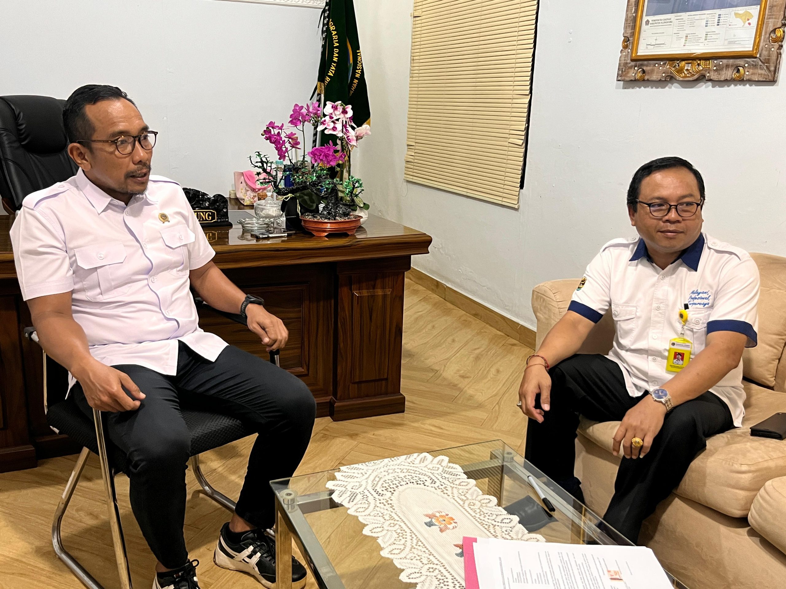 Pengambilan Sumpah Permohonan Sertipikat Hilang di Kantor Pertanahan Kabupaten Klungkung.