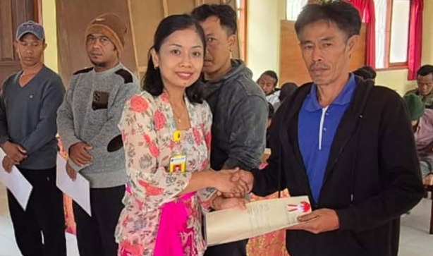 Kantor Pertanahan Kabupaten Bangli Tuntaskan Pensertipikatan Redistribusi Tanah di Kecamatan Kintamani Tahun 2025.