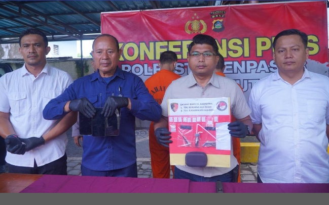 Edarkan Sabu dan Ekstasi, Dua Pria Diamankan Sat Narkoba Polresta Denpasar.