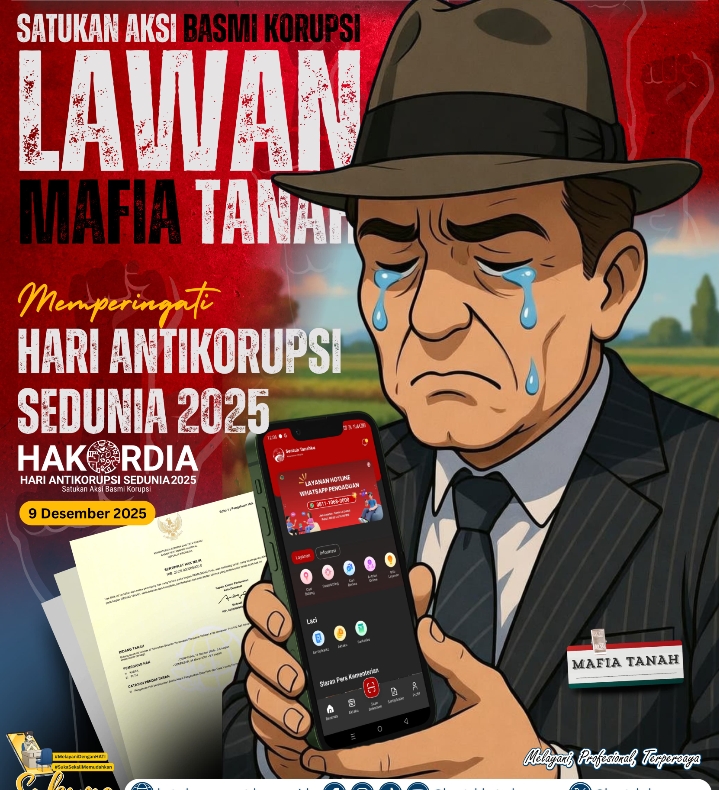 Kantah Kota Denpasar Memperingati Hari Antikorupsi Sedunia 2025.