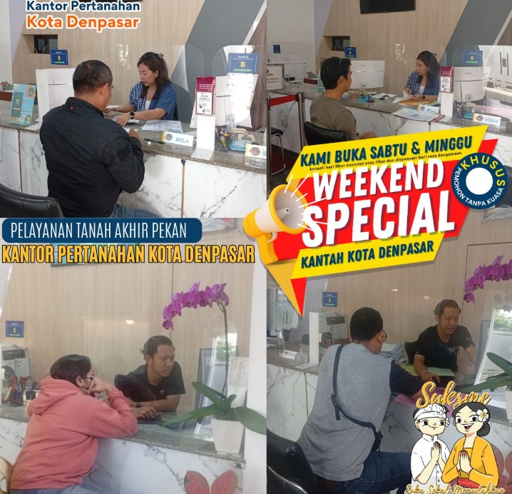 Layanan “ Pelataran “ Kantah Kota Denpasar Berikan Layanan Yang Mudah, Cepat dan Transparan.
