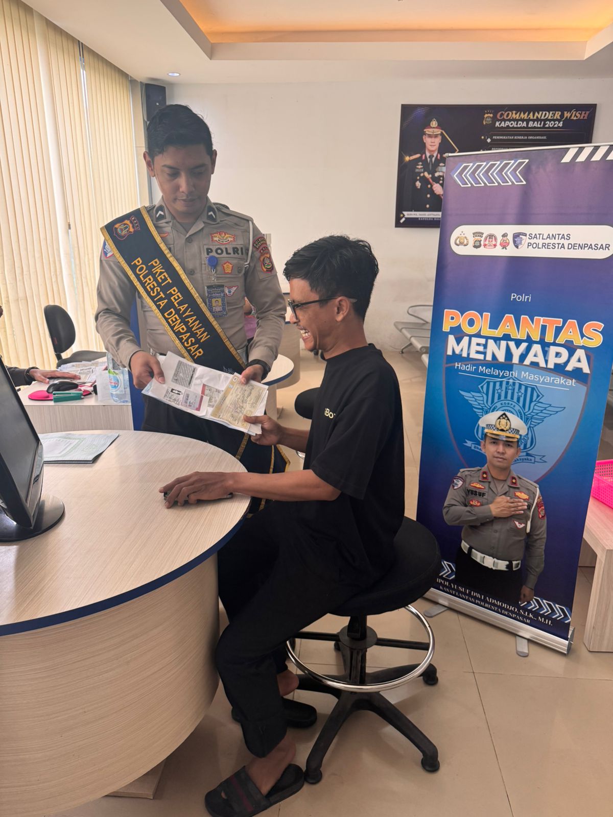 Satpas SIM Polresta Denpasar Tingkatkan Pelayanan: Humanis, Profesional, Bebas Calo.