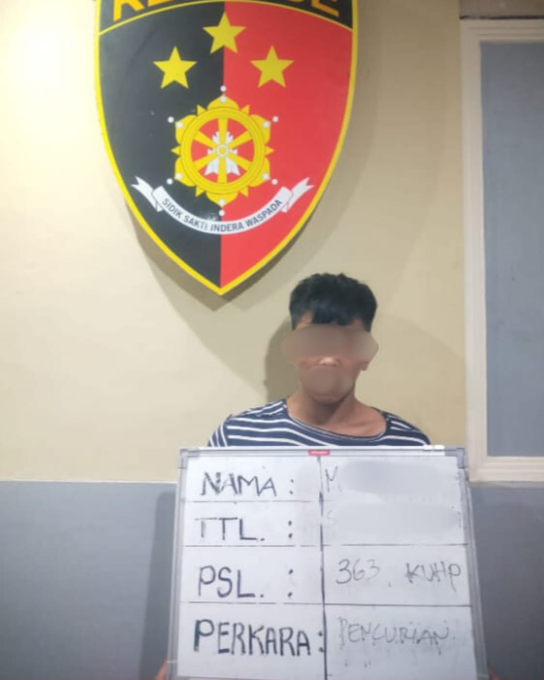 Kabur ke Gilimanuk, Pelaku Curanmor di Kos-kosan Jalan Akasia XVI Diringkus Tim Opsnal Polsek Dentim.