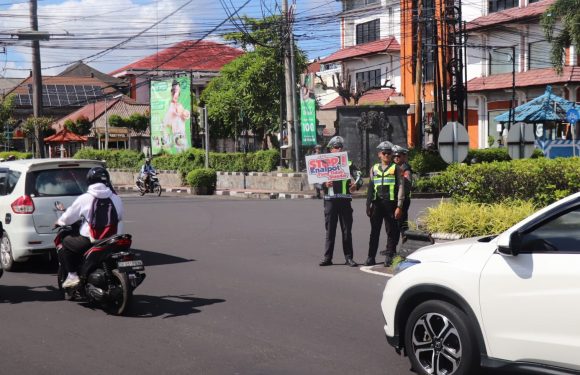 Ops Keselamatan Agung 2026 Polresta Denpasar Berikan Edukasi Pengendara dan Lakukan Penindakan.