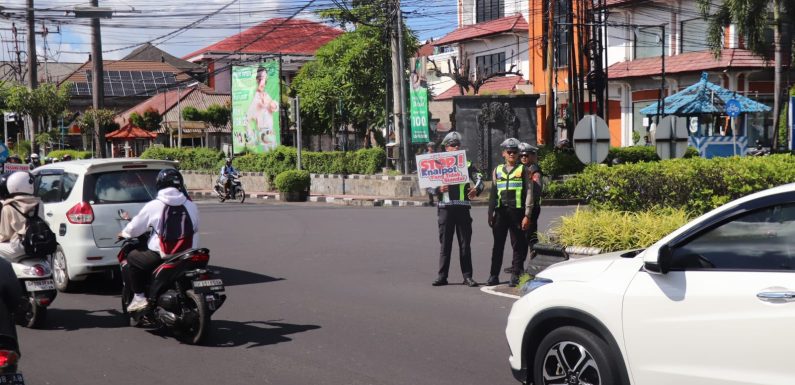 Ops Keselamatan Agung 2026 Polresta Denpasar Berikan Edukasi Pengendara dan Lakukan Penindakan.