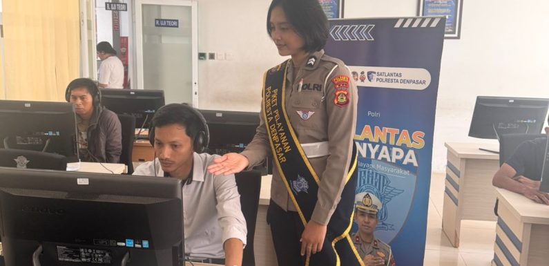 Polantas Menyapa, Satlantas Polresta Denpasar Hadirkan Pelayanan Humanis dan Profesional.