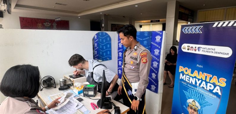 Polantas Menyapa, Pelayanan Humanis Satlantas Polresta Denpasar Hadir Lebih Dekat untuk Masyarakat.