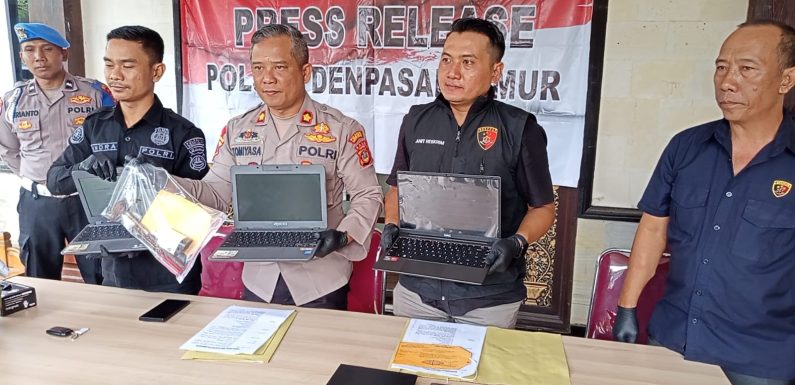 Bobol Dua SD di Kesiman, Pelaku Pencurian Dibekuk Unit Reskrim Polsek Denpasar Timur.