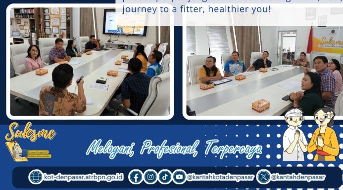 BPJS Kesehatan Kedeputian Wilayah XI melakukan Audiensi ke Kantor Pertanahan Kota Denpasar Dalam Rangka Koordinasi dan silaturahmi terkait proses perpanjangan Hak Guna Bangunan (HGB).