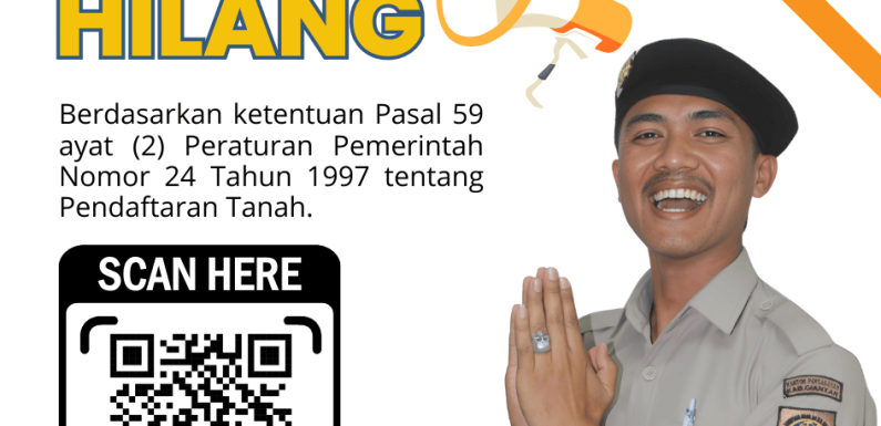 Pengumuman Sertipikat Hilang Atas Nama I Made Sakap Kesarya Dengan SHM No.485 Desa Buahan Kaja.