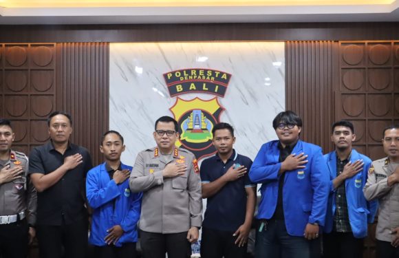Kapolresta Denpasar Terima Audiensi PMII, Perkuat Sinergi Jaga Kondusifitas Jelang Nyepi dan Idul Fitri.